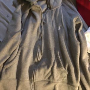 Gray Polo RL zip up